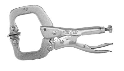 คีมล็อคปากตัว C พร้อม แป้นจับ The Original Locking C-Clamps with Swivel Pads VISE-GRIP IRWIN